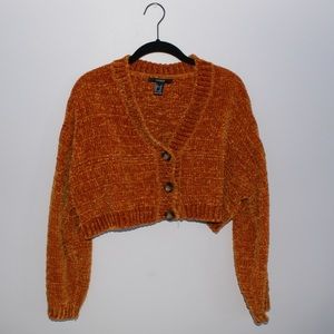 ORANGE CROPPED SWEATER